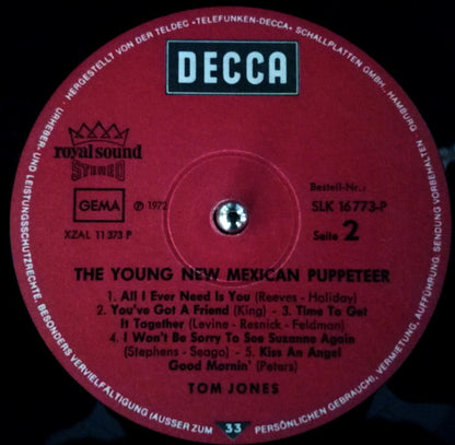 Tom Jones - The Young New Mexican Puppeteer (LP, Album)