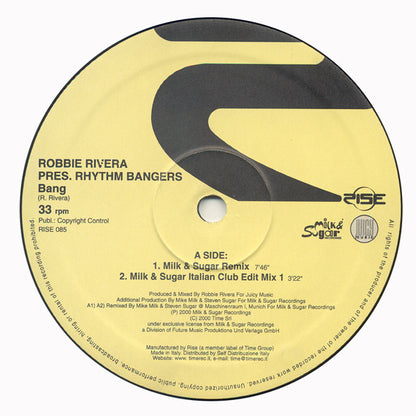 Robbie Rivera Pres Rhythm Bangers : Bang (12")