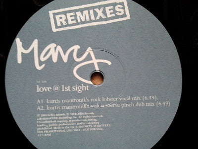 Mary* - Love @ 1st Sight (Remixes) (12", Promo)