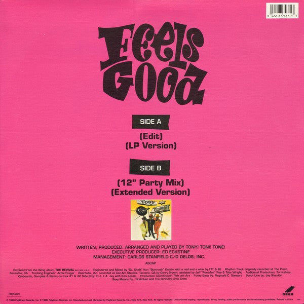 Tony! Toni! Toné! - Feels Good (12", Single)