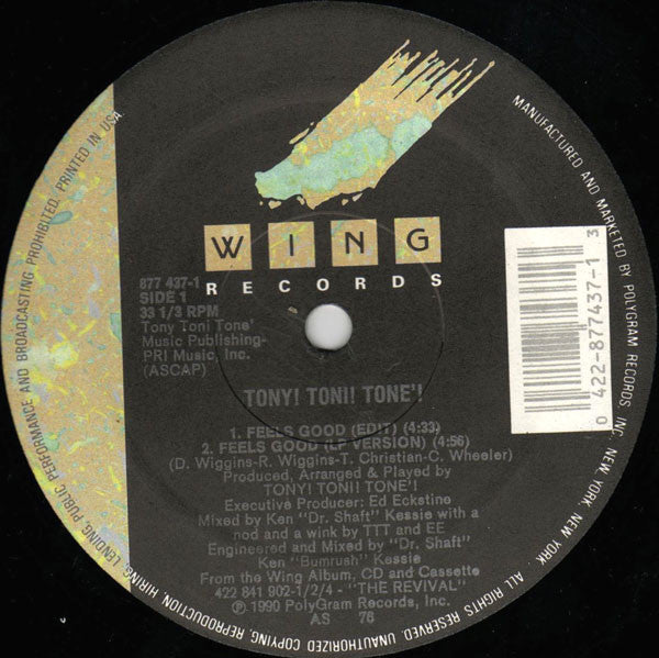 Tony! Toni! Toné! - Feels Good (12", Single)
