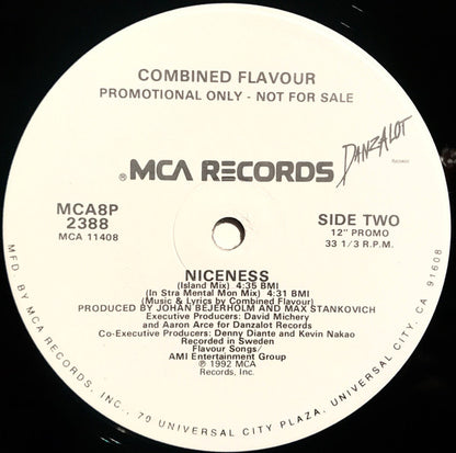 Combined Flavour - Niceness (12", Single, Promo)
