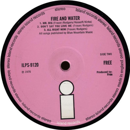 Free - Fire And Water (LP, Album, Pin)