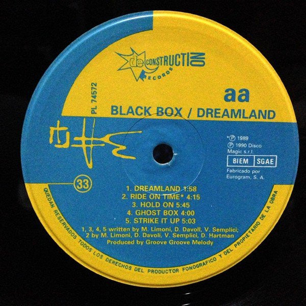Black Box : Dreamland (LP, Album)