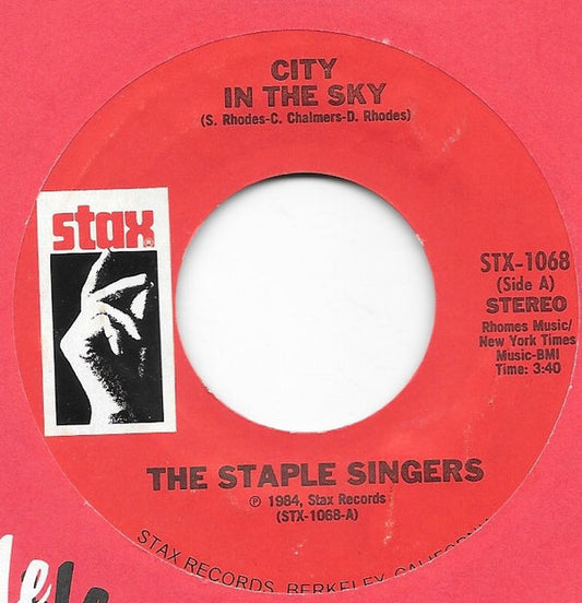 The Staple Singers : City In The Sky (7", Single)