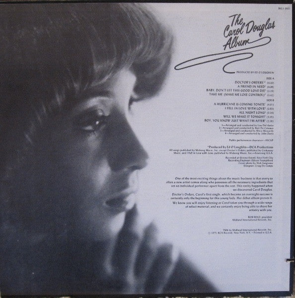 Carol Douglas - The Carol Douglas Album (LP, Album, Ind)