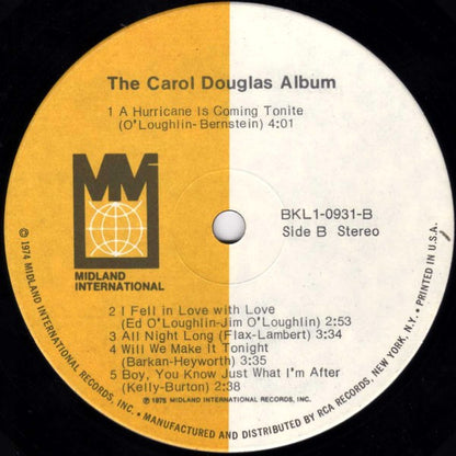Carol Douglas - The Carol Douglas Album (LP, Album, Ind)