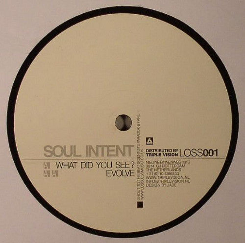Soul Intent - What Did You See? / Evolve (12")
