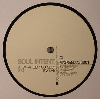 Soul Intent - What Did You See? / Evolve (12")