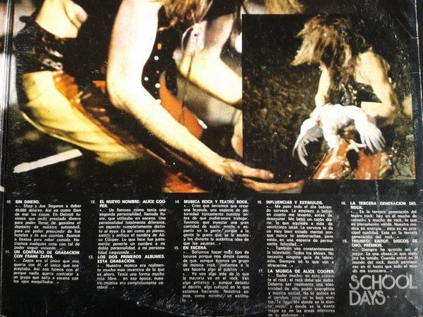 Alice Cooper : School Days - Las Primeras Grabaciones (2xLP, Comp, Gat)