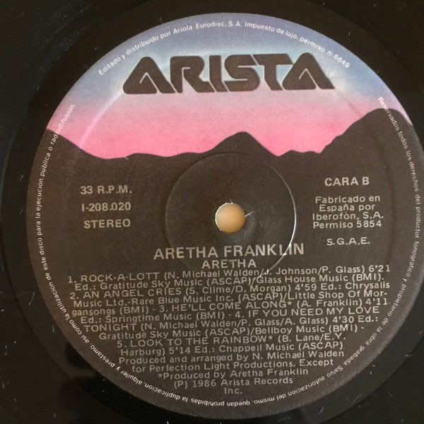 Aretha Franklin - Aretha (LP, Album)