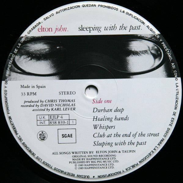 Elton John - Sleeping With The Past (LP, Album)