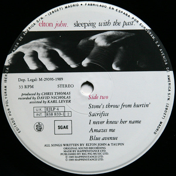 Elton John - Sleeping With The Past (LP, Album)