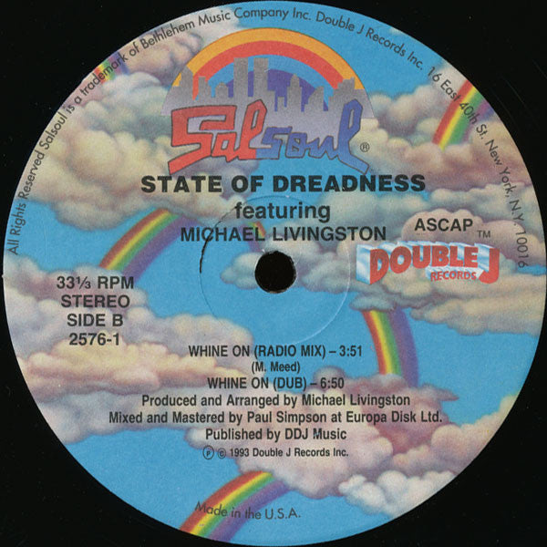 State Of Dreadness Featuring Michael Livingston - Whine On (12")