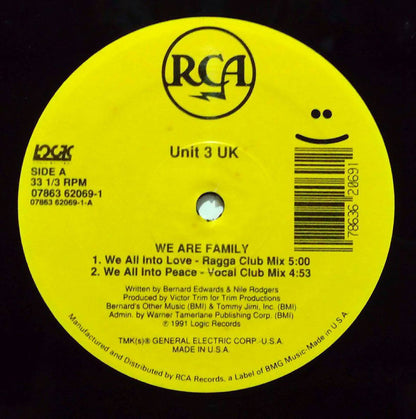 Unit 3 UK* - We Are Family (12")