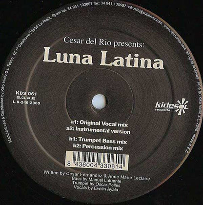 César Del Rio - Luna Latina (12")