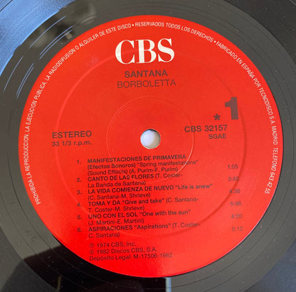 Santana - Borboletta (LP, Album, RE)