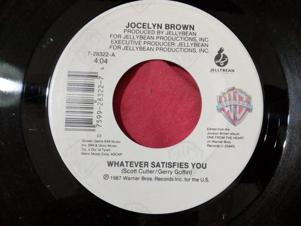 Jocelyn Brown : Whatever Satisfies You / Caught In The Act (7")