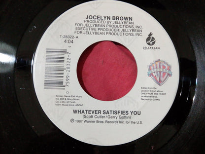 Jocelyn Brown : Whatever Satisfies You / Caught In The Act (7")