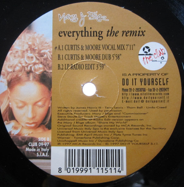 Mary J. Blige : Everything (The Remix) (12")