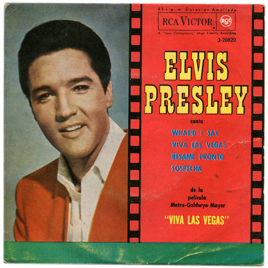 Elvis Presley : Canta: What'd I Say / Viva Las Vegas / Bésame Pronto / Sospecha (7", EP)