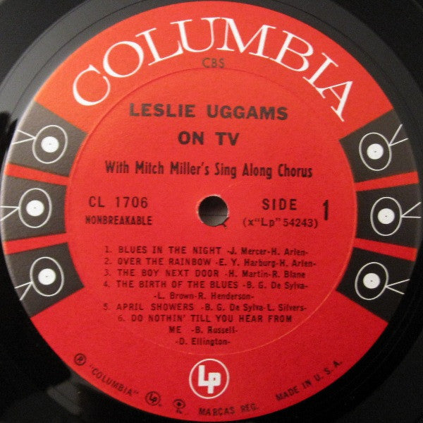Leslie Uggams With Mitch Miller's Sing Along Chorus* : Leslie Uggams On TV (LP, Album, Mono)