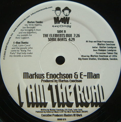Markus Enochson & E-Man : I Am The Road (12")