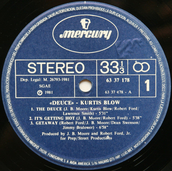 Kurtis Blow : Deuce (LP, Album)