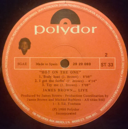 James Brown : ...Live Hot On The One (2xLP, Album)