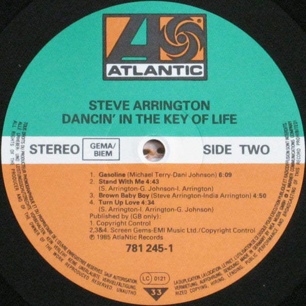Steve Arrington : Dancin' In The Key Of Life (LP, Album)