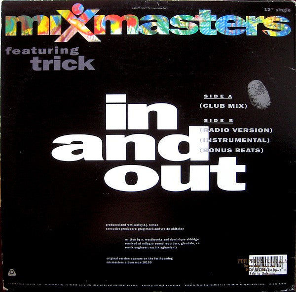 Mixmasters : In And Out (12")