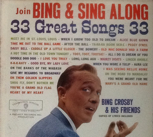 Bing Crosby : Join Bing & Sing Along (LP, Album)