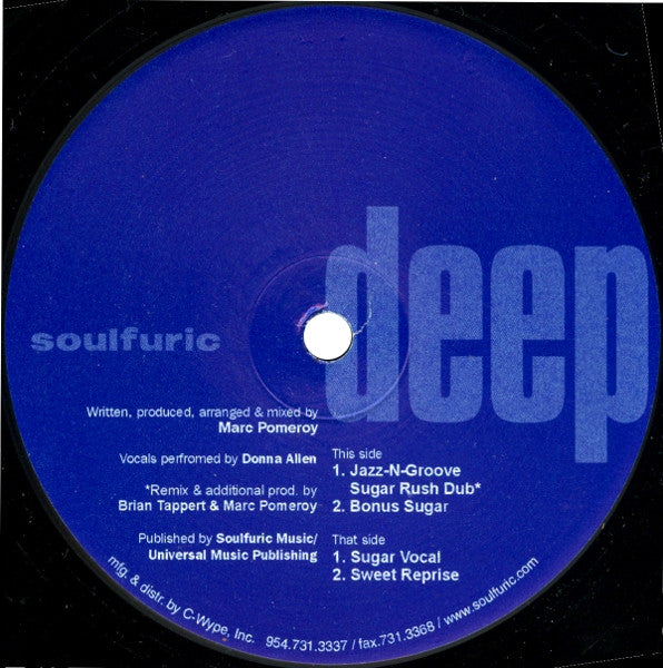 Deepstar Featuring Donna Allen - Sugar (12")