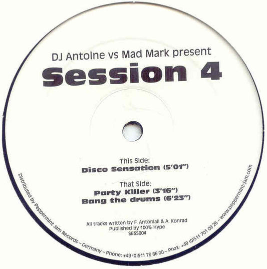 DJ Antoine vs. Mad Mark : Session 4 (12")