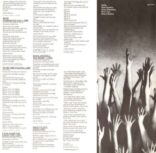 Kiss : Smashes, Thrashes & Hits (LP, Comp)