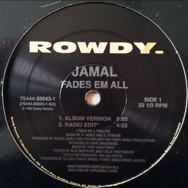 Jamal (2) : Fades Em All (12")