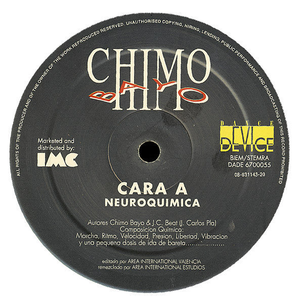 Chimo Bayo : Neuroquimica (12")