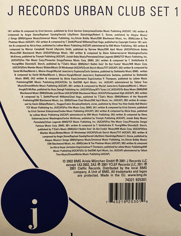 Various : J Records Urban Club Set (3x12", Comp)