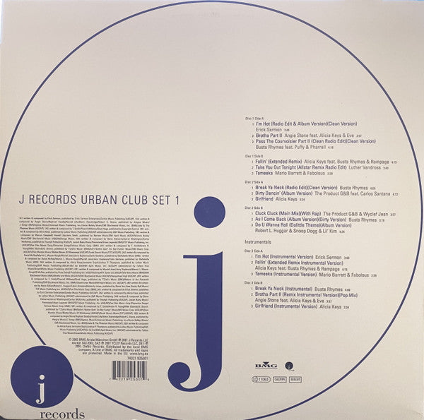 Various : J Records Urban Club Set (3x12", Comp)