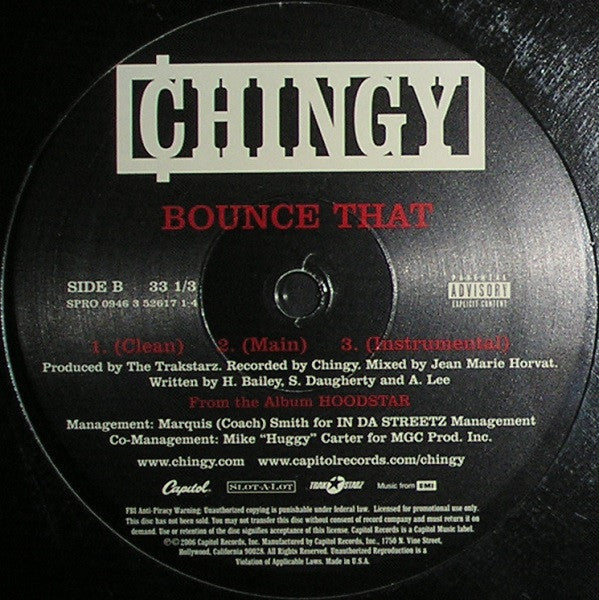 Chingy - Nike Aurr's & Crispy Tee's (12", Promo)