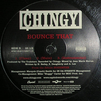 Chingy - Nike Aurr's & Crispy Tee's (12", Promo)