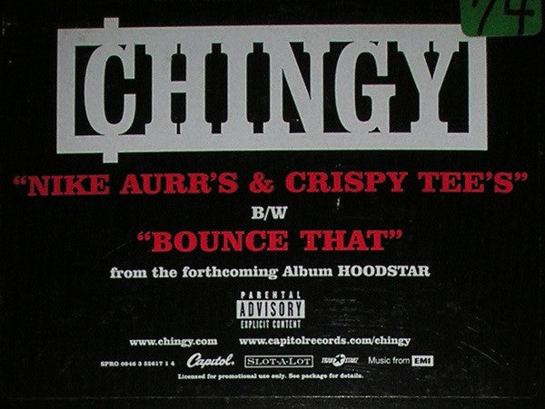 Chingy - Nike Aurr's & Crispy Tee's (12", Promo)