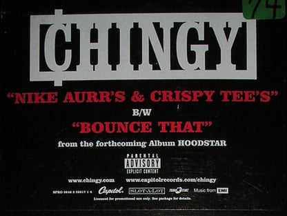 Chingy - Nike Aurr's & Crispy Tee's (12", Promo)