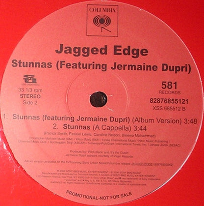 Jagged Edge (2) Featuring Jermaine Dupri : Stunnas (12", Promo)
