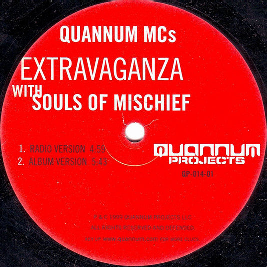 Quannum MC's With Souls Of Mischief : Extravaganza (12")