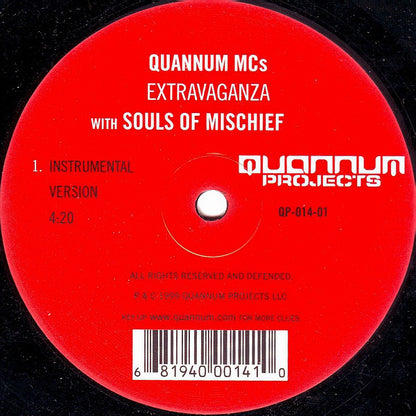 Quannum MC's With Souls Of Mischief : Extravaganza (12")