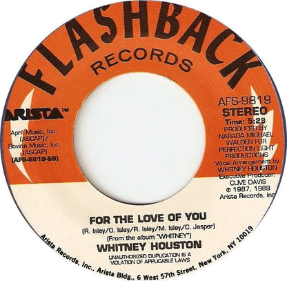 Whitney Houston : So Emotional / For The Love Of You (7", RE)
