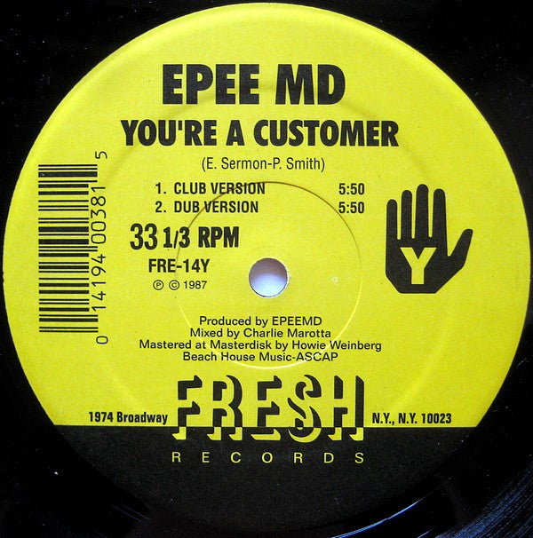 EPEE MD* - It's My Thing / You're A Customer (12", RE)
