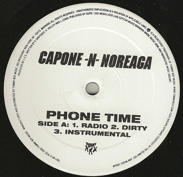 Capone -N- Noreaga - Phone Time / Bang Bang (12")