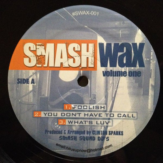 Clinton Sparks : Smash Wax Volume One (12")
